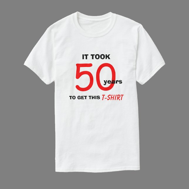 50.ª Regalos de cumpleaños para camiseta masculina (Subido por el creador)