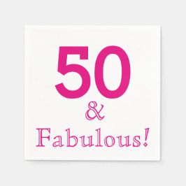 50.ª servilleta de papel de cumpleaños