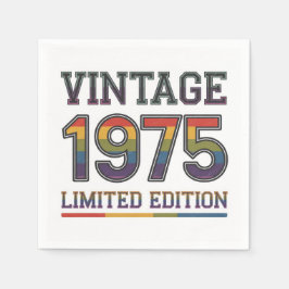 50.ª servilleta de papel de cumpleaños