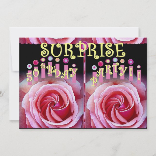 50.ª SORPRESA Invitación a la fiesta de cumpleaños (Anverso)