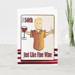50.ª tarjeta de cumpleaños para el hombre - Gracio