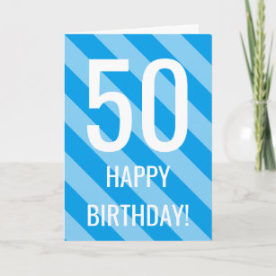 50.ª tarjeta de cumpleaños para hombre o mujer de 