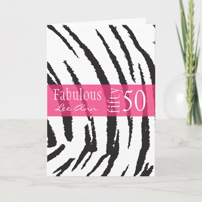 50.ª tarjeta de cumpleaños para las mujeres con hi (Anverso)