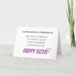 50.ª tarjeta de cumpleaños para los amantes de la 