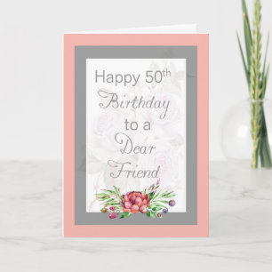 50.ª tarjeta de cumpleaños para un querido amigo