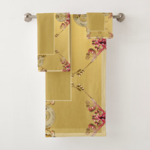 50.ª toalla de baño de Boda Ochre de Oro