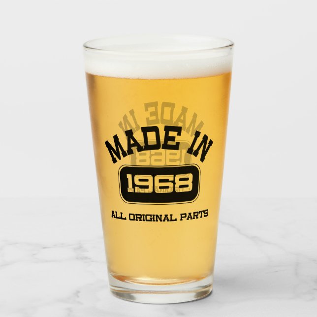 50.ª Vidrio de cerveza de cumpleaños (Anverso (lleno))