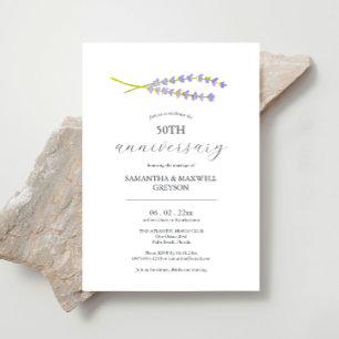 50.º aniversario Boda Invitaciones Lavender