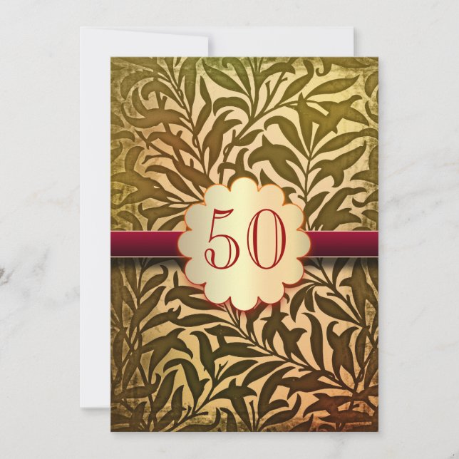 50.º aniversario de invitaciones (Anverso)
