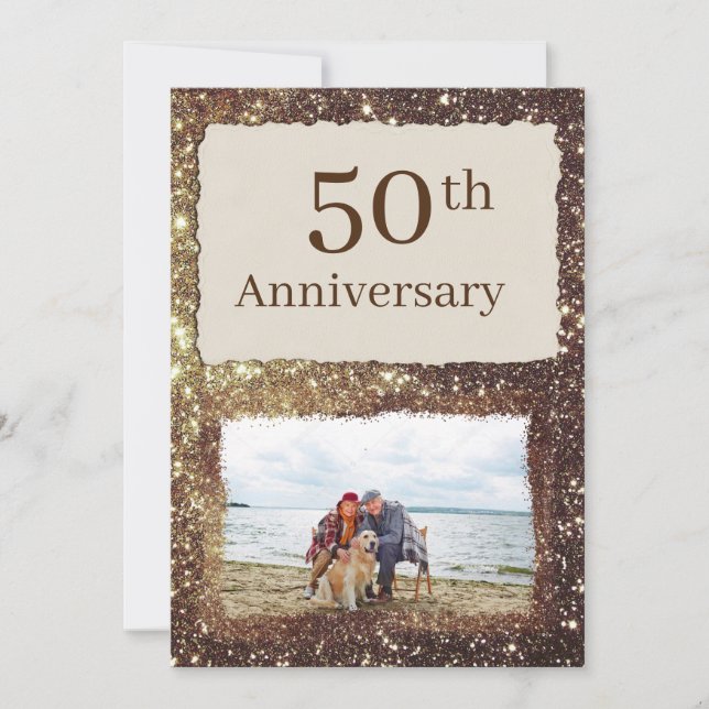 50.º aniversario de la invitación a la fiesta de f (Anverso)