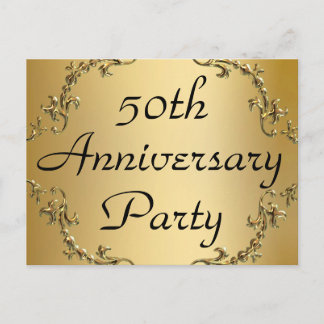 50.º Aniversario de Oro Cartas de invitación