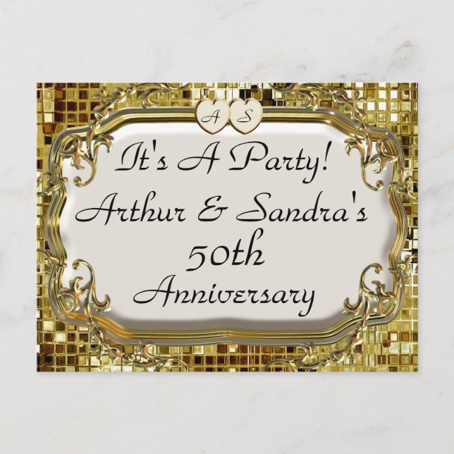 50.º Aniversario de Oro Cartas de invitación (Anverso)