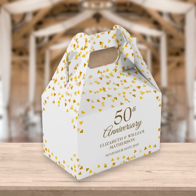 50.º Aniversario del Boda Caja de Favor del Oro (Subido por el creador)