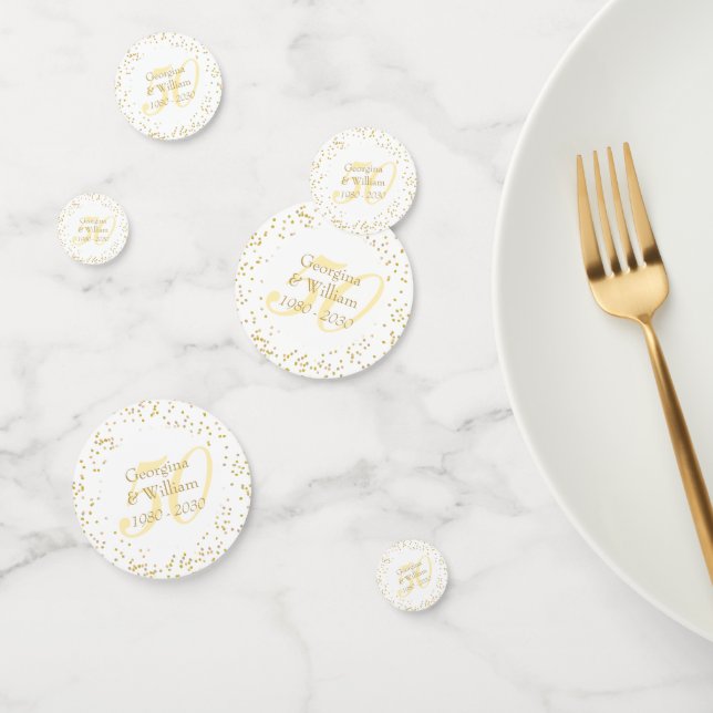 50.º Aniversario del Oro Confetti de Polvo (Grupo)