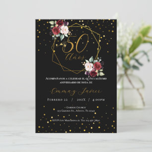 50.º Boda Aniversario Invitación