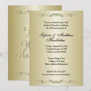 50.º Boda Aniversario Invitación