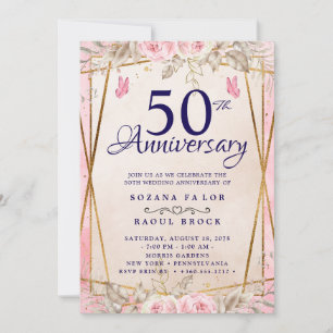 50.º Boda Aniversario Invitación