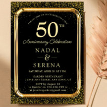 50.º Boda Aniversario Invitación