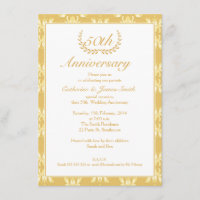 50.º Boda Aniversario Invitación