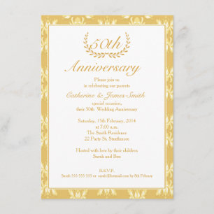 50.º Boda Aniversario Invitación