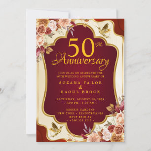 50.º Boda Aniversario Invitación