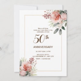 50.º Boda Aniversario Invitación