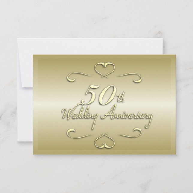 50.º Boda Aniversario Invitación (Anverso)