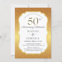 50.º Boda Aniversario Invitación