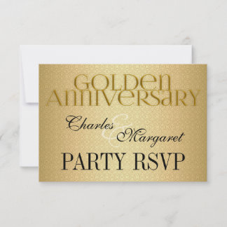 50.º Boda de Oro Annivserario Fiesta RSVP