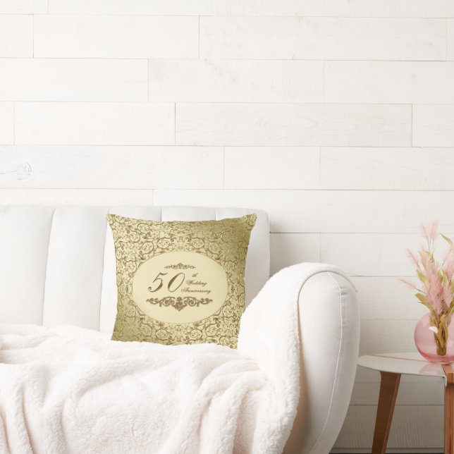 50.º Cojín decorativo Boda Aniversario (Sofá)