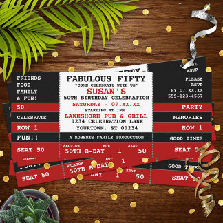 50.º Concierto de Cumpleaños Invitación a la Fiest