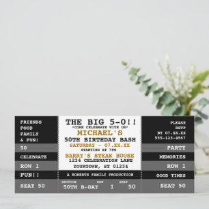 50.º Concierto de Cumpleaños Invitaciones a la Fie