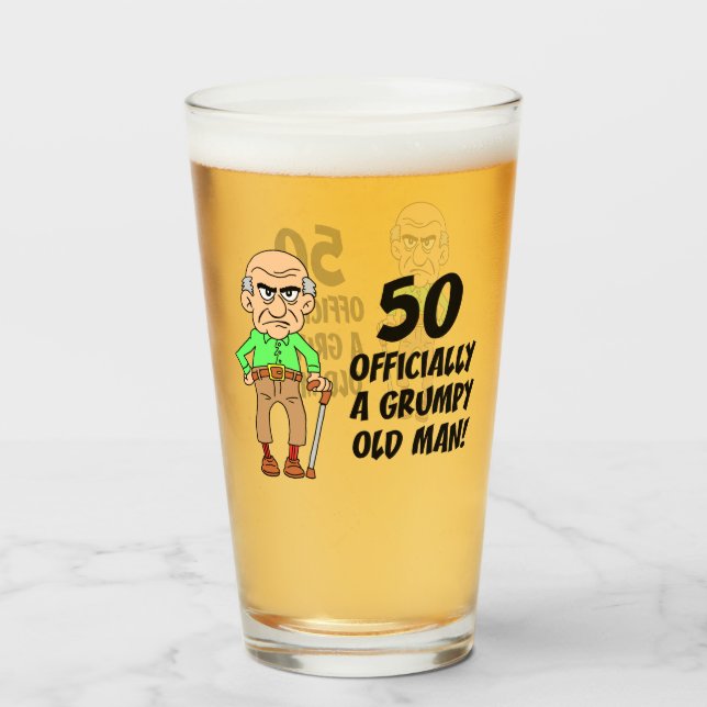 50.º cumpleaños, anciano oficialmente gruñón (Anverso (lleno))