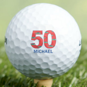 50.º cumpleaños bolas de golf 50 años coches inici