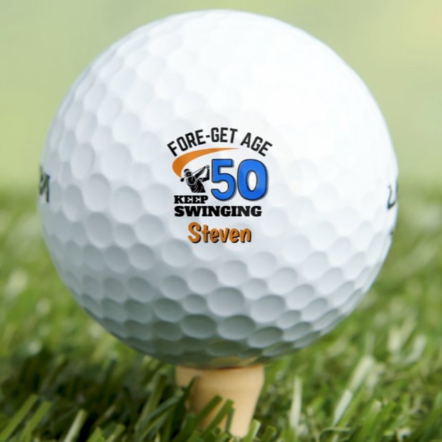 50.º cumpleaños bolas de golf 50 años regalo diver (Subido por el creador)