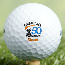 50.º cumpleaños bolas de golf 50 años regalo diver