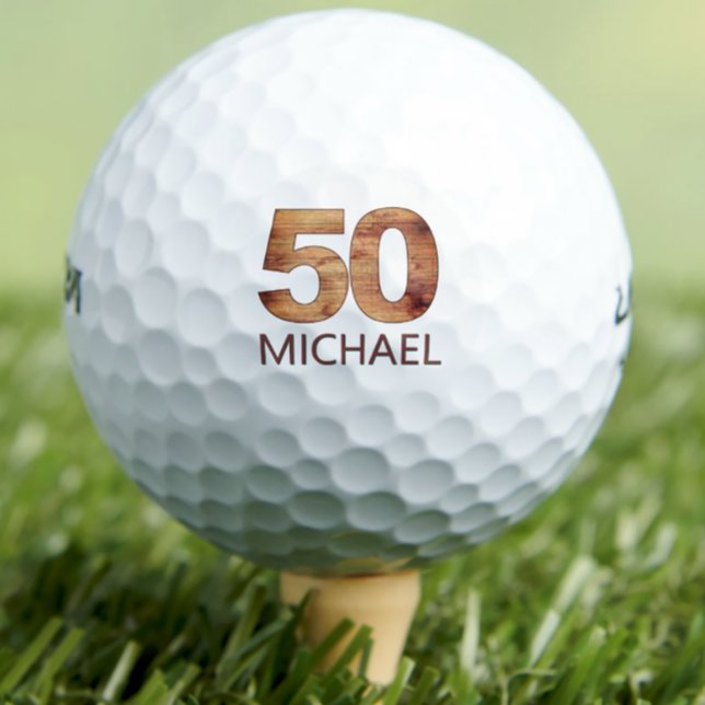 50.º cumpleaños bolas de golf regalo de madera de  (Subido por el creador)