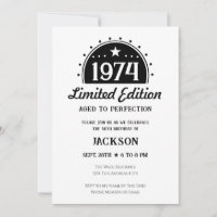 50.º cumpleaños edición limitada Invitación