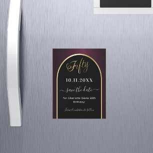 50.º cumpleaños morboso negro Salva el imán de la 