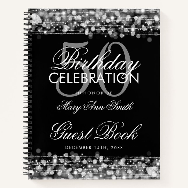 50.º Fiesta de libros de cumpleaños esparce plata (Anverso)