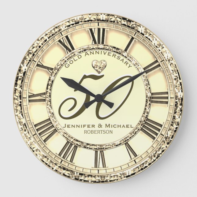 50.º gran reloj de aniversario de Boda de plata (Anverso)