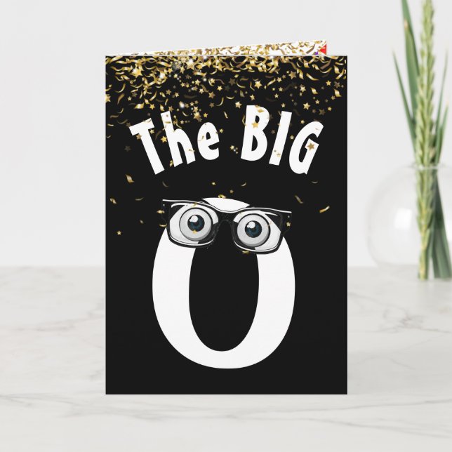 50.º Humor De Cumpleaños Con Tarjeta Negra (Anverso)