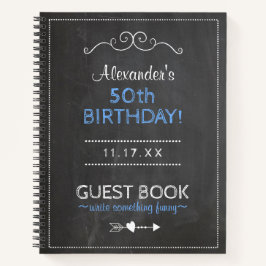 50.º libro de invitados de fiesta de cumpleaños pe