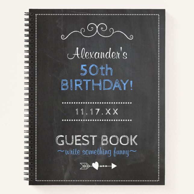 50.º libro de invitados de fiesta de cumpleaños pe (Anverso)