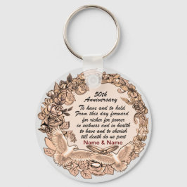 50.º llavero del aniversario del Boda