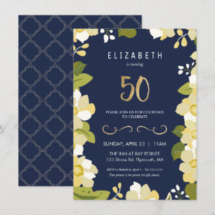50.º Personalizar de la invitación a la fiesta de