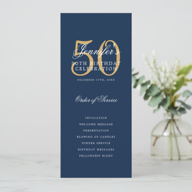 50.º Programa de Cumpleaños Azul de la Marina de O (Anverso de pie)