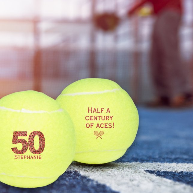 50.º regalo del leopardo de la pelota de tenis núm (Subido por el creador)