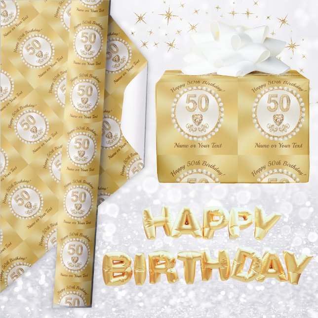 50.º rollo de papel envolvimiento de cumpleaños, p (Subido por el creador)