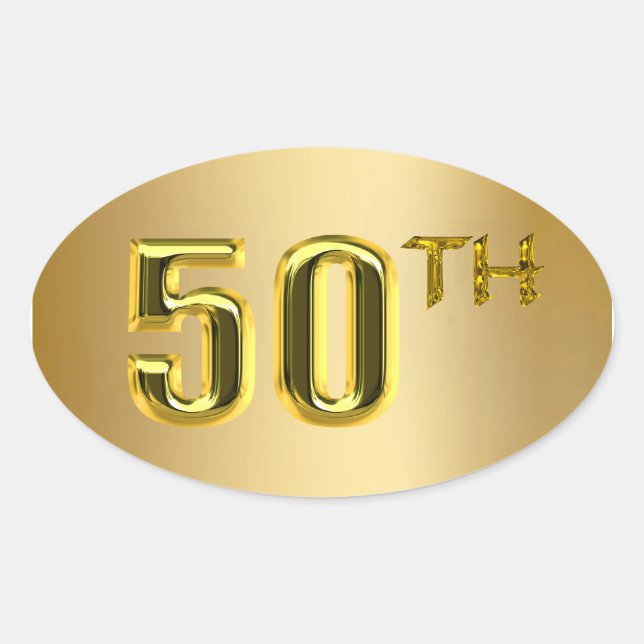 50.º Sello De Oro Y Pegatinas (Anverso)